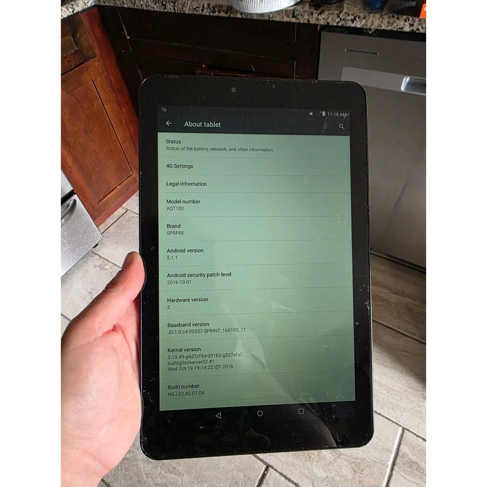 Sprint Slate 8 Tablet AQT100 16GB‎ Black Android 4G LTE WiFi 8 inch Screen